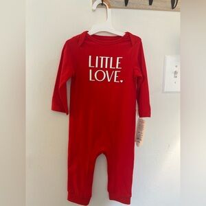 Cat & Jack Red 'Little Love' Kids Footie